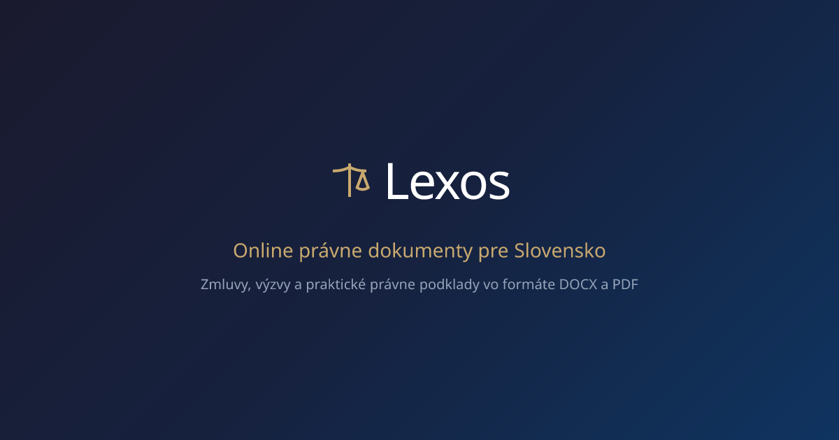 Lexos - online právne dokumenty